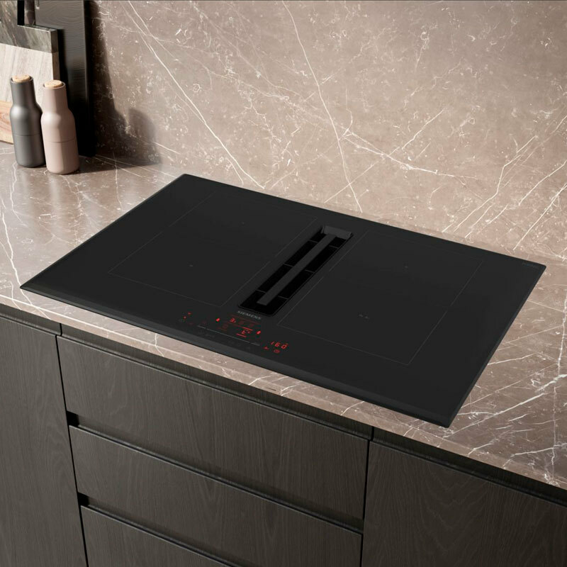 Placa de inducción con extractor Siemens ED751HQ26E – 70 cm, 4 zonas flexibles, PowerBoost 7.400 W