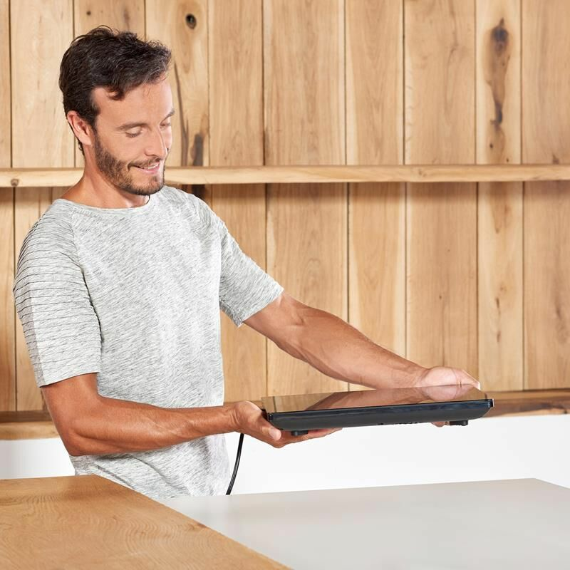 Placa de inducción portátil Taurus Darkfire – 2 zonas, 2000 W, control táctil