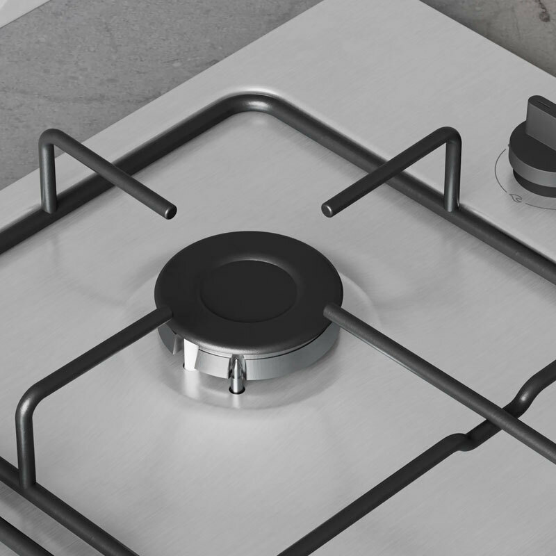 Placa de gas Balay 3ETX463BB – Encastrable 60 cm, 3 quemadores (wok), Acero inoxidable