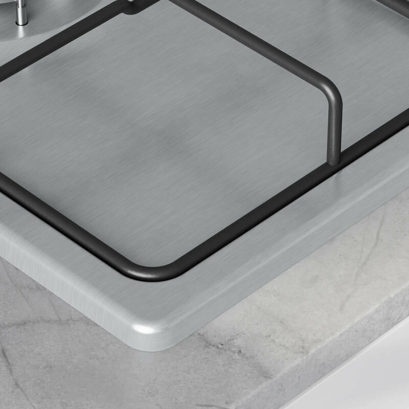 Placa de gas Balay 3ETX463BB – Encastrable 60 cm, 3 quemadores (wok), Acero inoxidable