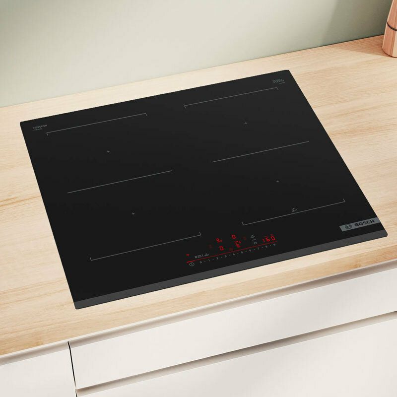 Placa de inducción 60 cm Bosch PVQ631HC1E – CombiInducción, 7,4 kW, Home Connect