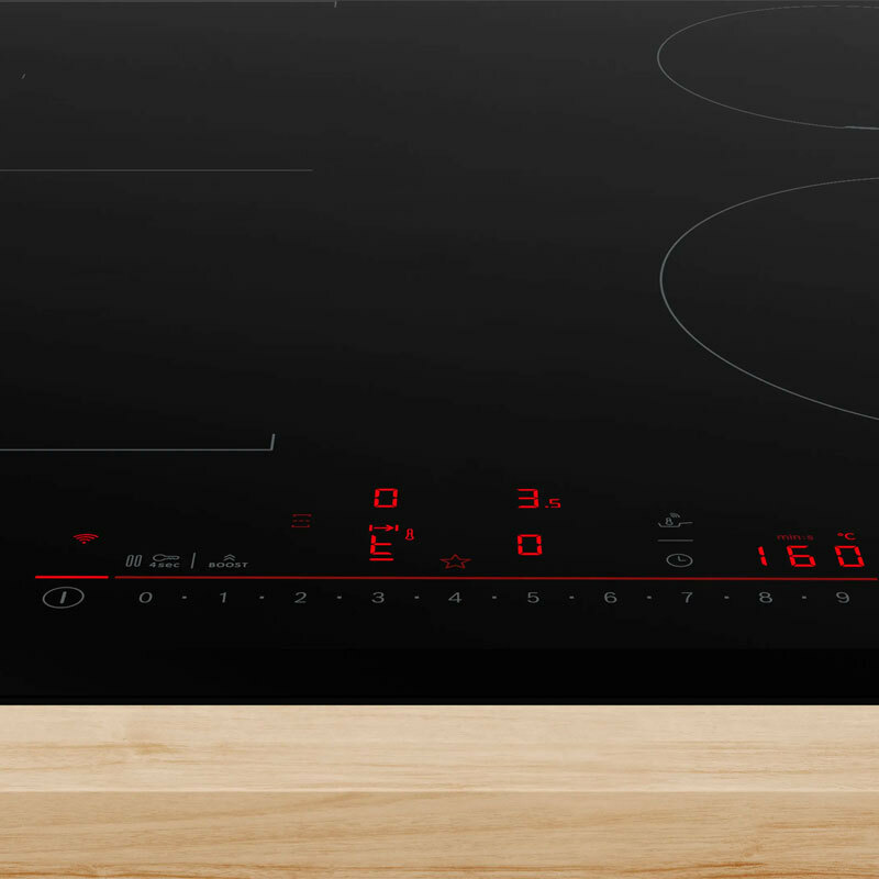 Placa de inducción Bosch PVS631HC1E – 4 zonas CombiInducción, Touch Slider, Home Connect