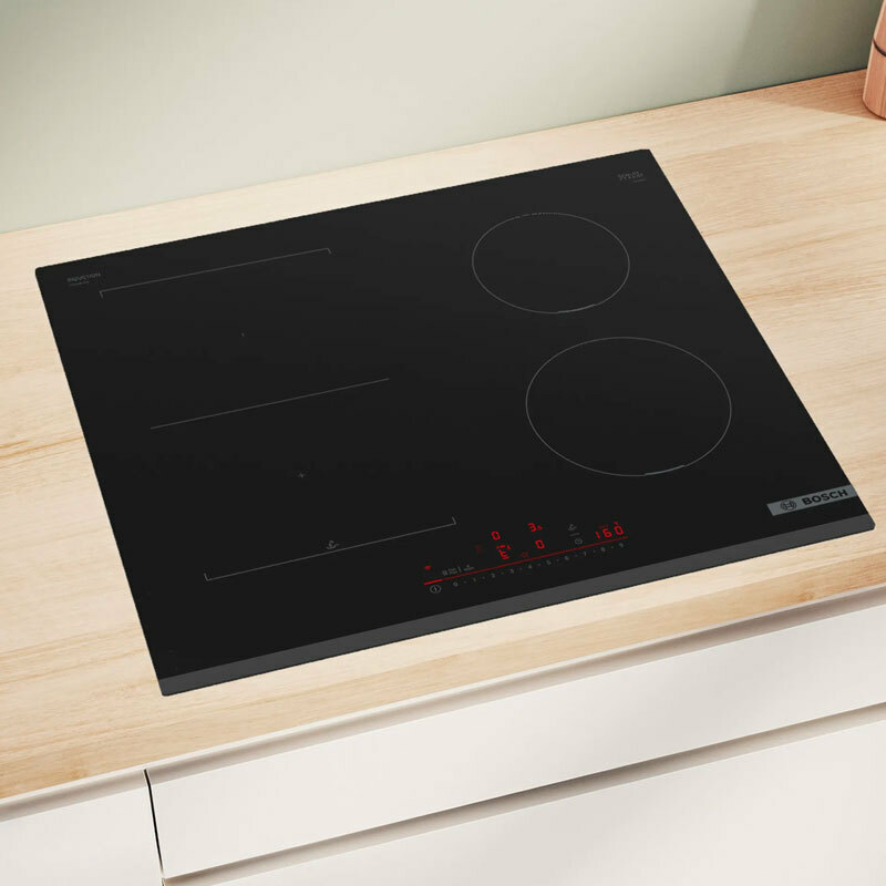 Placa de inducción Bosch PVS631HC1E – 4 zonas CombiInducción, Touch Slider, Home Connect