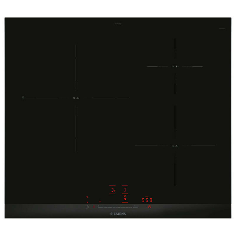 Placa de inducción 60 cm Siemens EH677HCC1E – 3 zonas 28 cm, PowerBoost, FryingSensor Pro