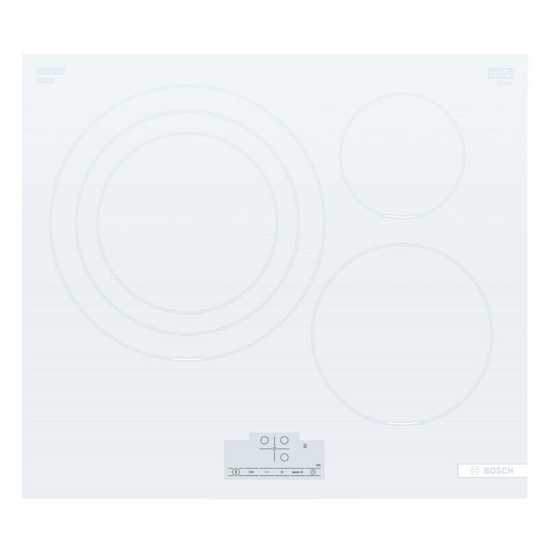 Placa de inducción integrable 60 cm Bosch PID612BB1E – 3 zonas (zona triple 32 cm), Control táctil 17 niveles, Booster