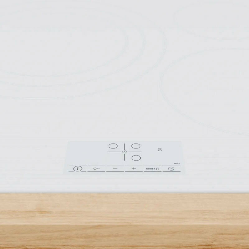 Placa de inducción integrable 60 cm Bosch PID612BB1E – 3 zonas (zona triple 32 cm), Control táctil 17 niveles, Booster