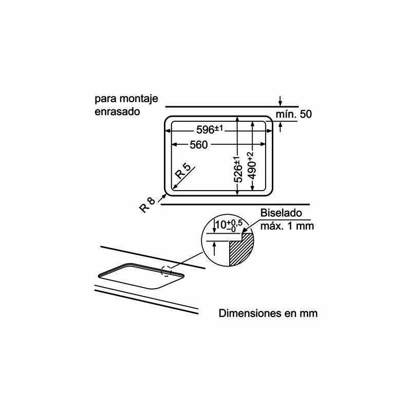 Placa de gas 60 cm Balay 3ETG663HB – 3 quemadores, cristal templado negro, GasStop