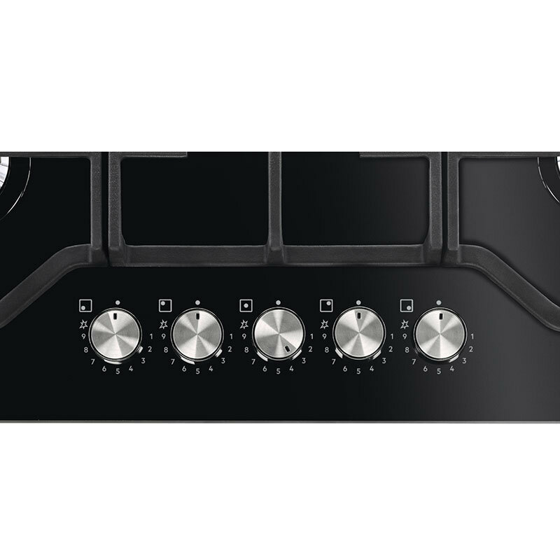 Placa de gas Electrolux KGG75362K – 5 zonas, 3 SpeedBurner, seguridad antillamas