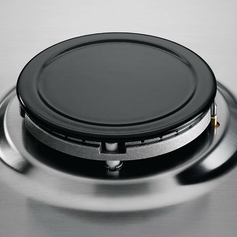 Placa de gas Electrolux KGS6404SX – Inox antihuellas, 4 quemadores, Empotrable 60 cm