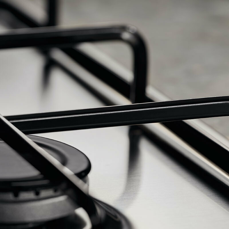 Placa de gas Electrolux KGS6404SX – Inox antihuellas, 4 quemadores, Empotrable 60 cm