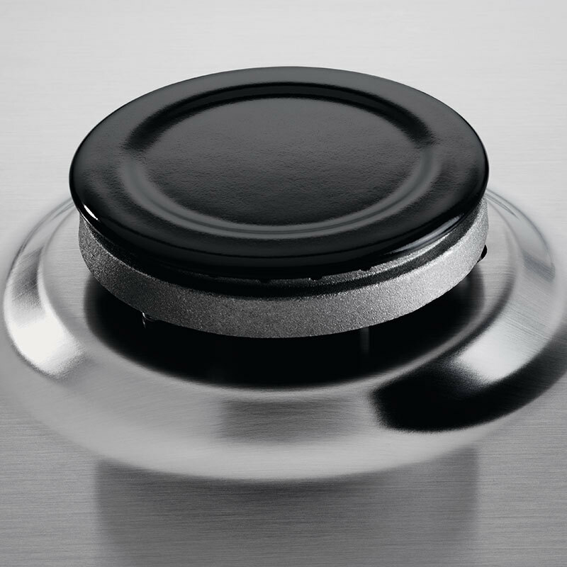 Placa de gas Electrolux KGS6404SX – Inox antihuellas, 4 quemadores, Empotrable 60 cm