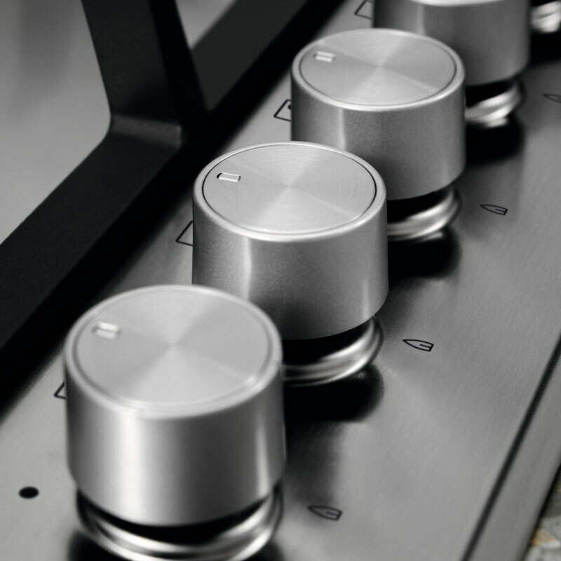 Placa de gas Electrolux KGS6436SX – 4 quemadores, Wok 4 kW, Inox antihuellas