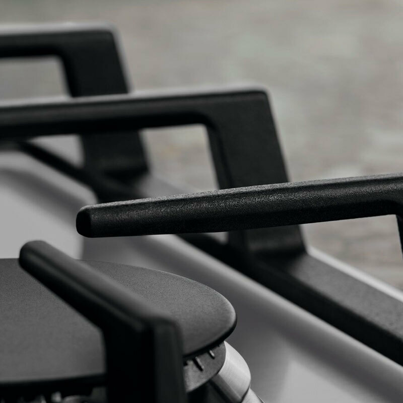 Placa de gas Electrolux KGS6436SX – 4 quemadores, Wok 4 kW, Inox antihuellas