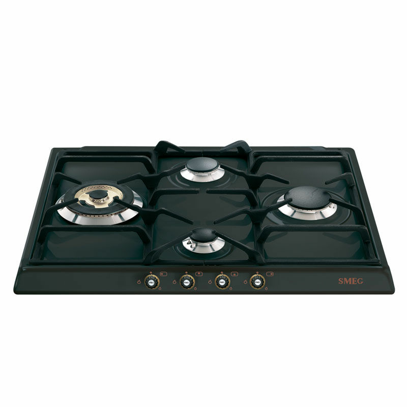Placa de gas Smeg SR764AO – 60 cm, 4 quemadores, antracita