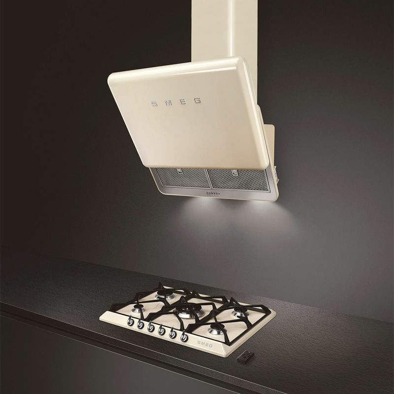 Placa de gas Smeg SR975PGH – 5 quemadores, esmaltada, parrillas fundición