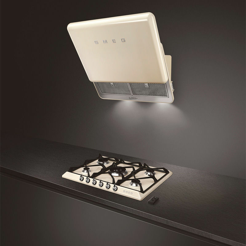 Placa de gas Smeg SR975PGH – 5 quemadores, esmaltada, parrillas fundición