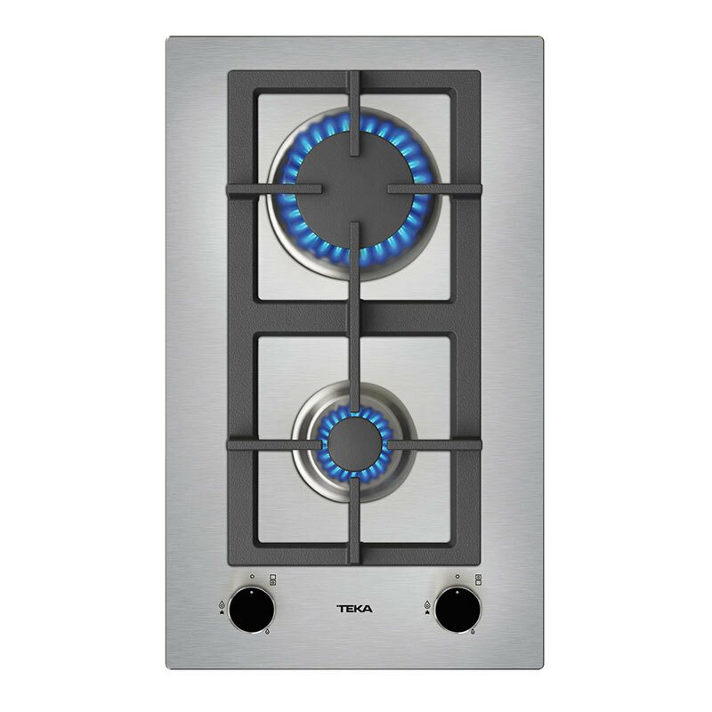 Placa de gas Teka EFX 30.1 2G AI AL CI – 30 cm, 2 quemadores alta eficiencia, acero inoxidable