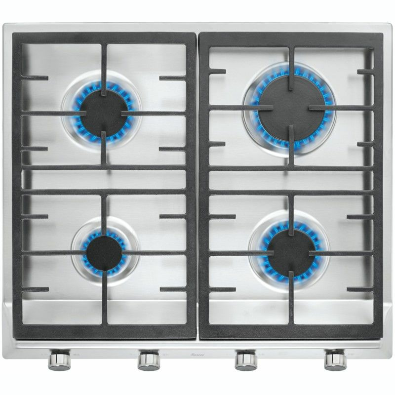 Placa de gas Teka EX 60.1 4G AI AL CI – 4 quemadores SABAF, acero inoxidable, termopar de seguridad