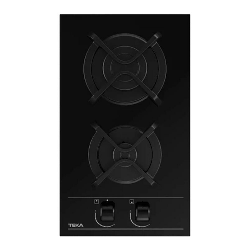 Placa de gas Teka GBC32000 NAT – 30 cm, cristal templado, 2 quemadores