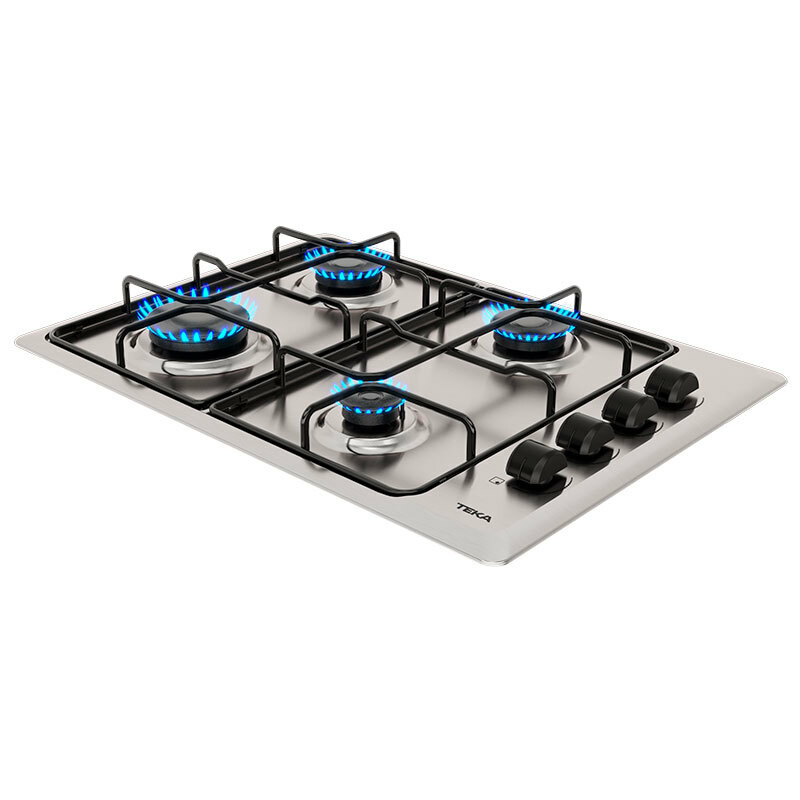 Encimera de gas Teka HLX 540 KL – 4 quemadores, inox, seguridad termopar