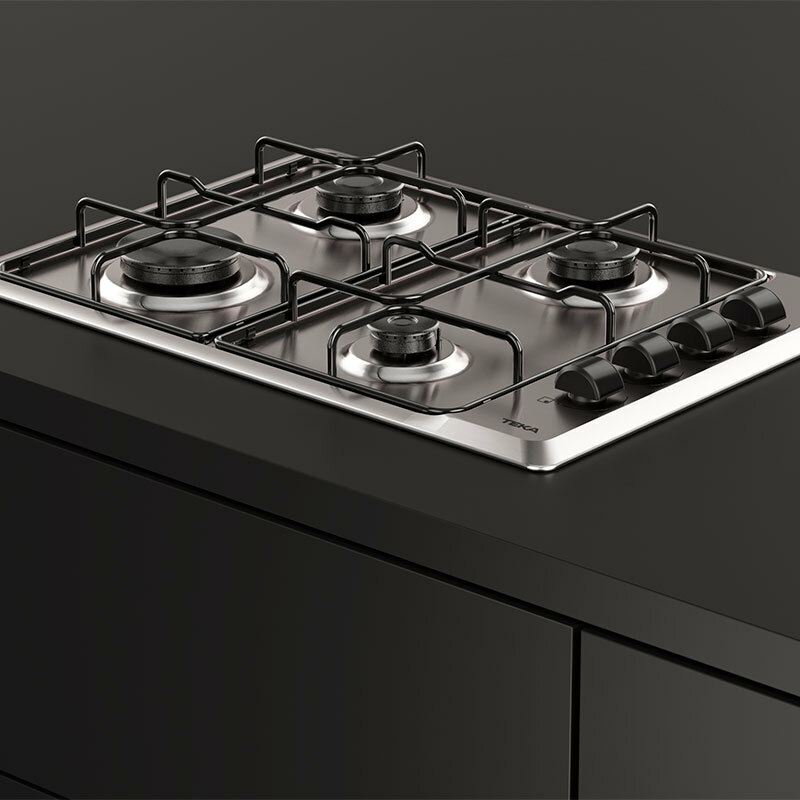 Encimera de gas Teka HLX 540 KL – 4 quemadores, inox, seguridad termopar