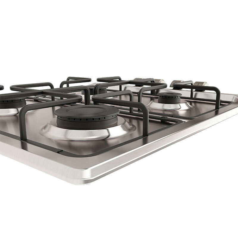 Placa de gas Teka E/60.3 40 – 4 quemadores, Inox, seguridad termopar