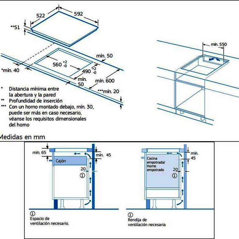 Placa de inducción Balay 3EB865FR – 3 zonas, zona 28 cm, control táctil