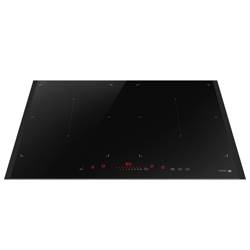 Placa de inducción empotrable Fagor 3IF-ZONE40BL – 4 zonas (2 flexi), Boost en todas las zonas, Control Touch Slider