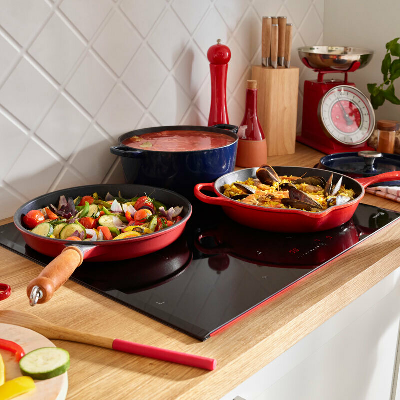 Placa de inducción empotrable Fagor 3IF-ZONE40BL – 4 zonas (2 flexi), Boost en todas las zonas, Control Touch Slider