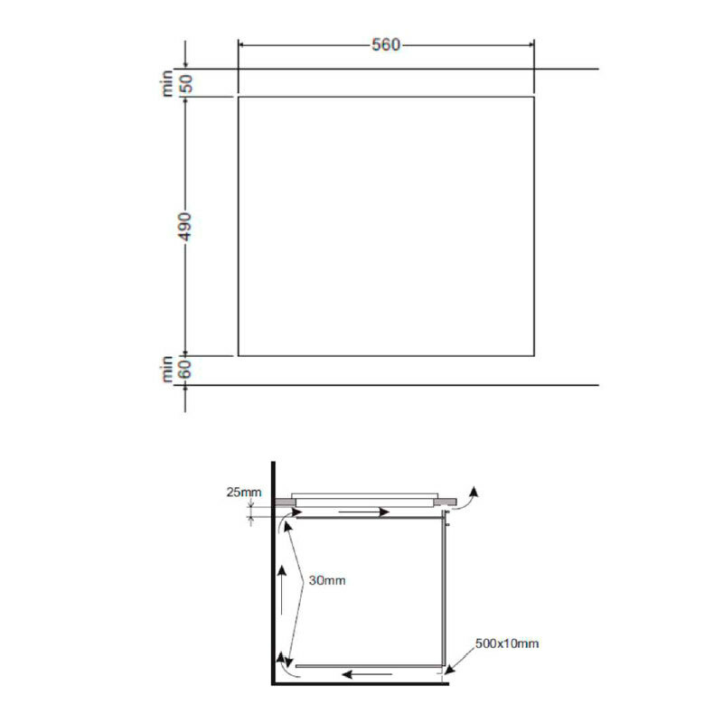 Placa de inducción Fagor 3IF305BC – 3 zonas (zona doble 28 cm), 7.200 W, Booster 3 zonas