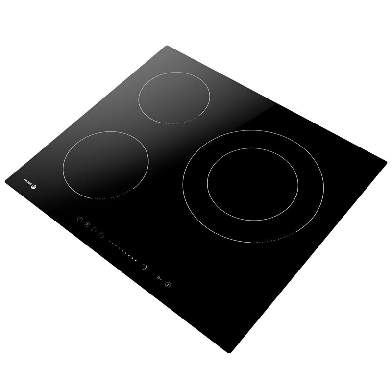 Placa de inducción Fagor 3IF305BC – 3 zonas (zona doble 28 cm), 7.200 W, Booster 3 zonas