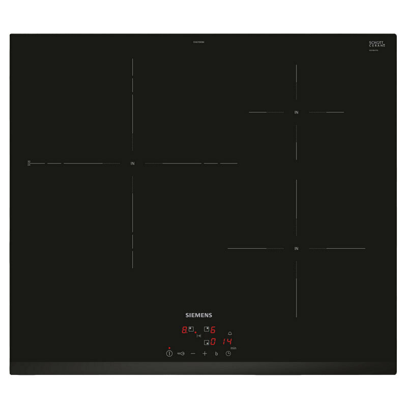 Placa de inducción Siemens EH631BDB6E – Zona triple 32 cm, PowerBoost, Control táctil 17 niveles