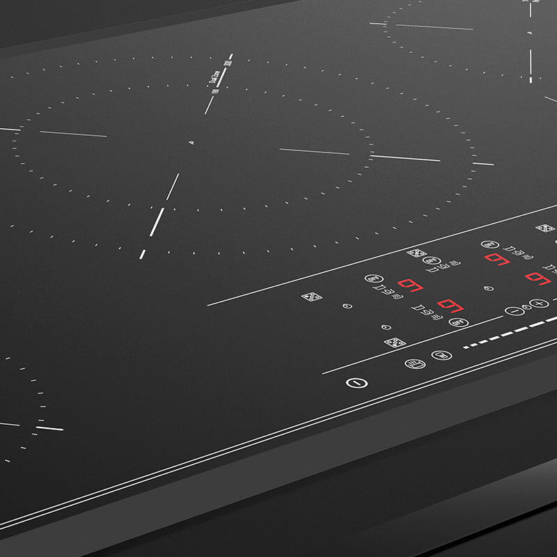 Placa de inducción empotrable Teka IR 9530 – 90 cm, 5 zonas (paellera 30 cm), control táctil deslizante