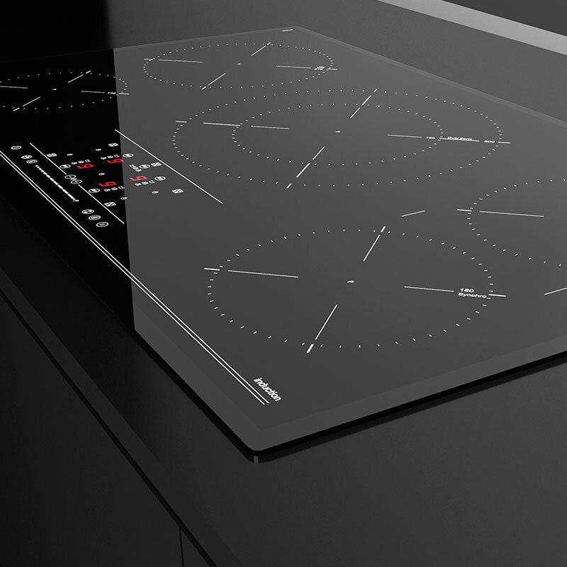 Placa de inducción empotrable Teka IR 9530 – 90 cm, 5 zonas (paellera 30 cm), control táctil deslizante