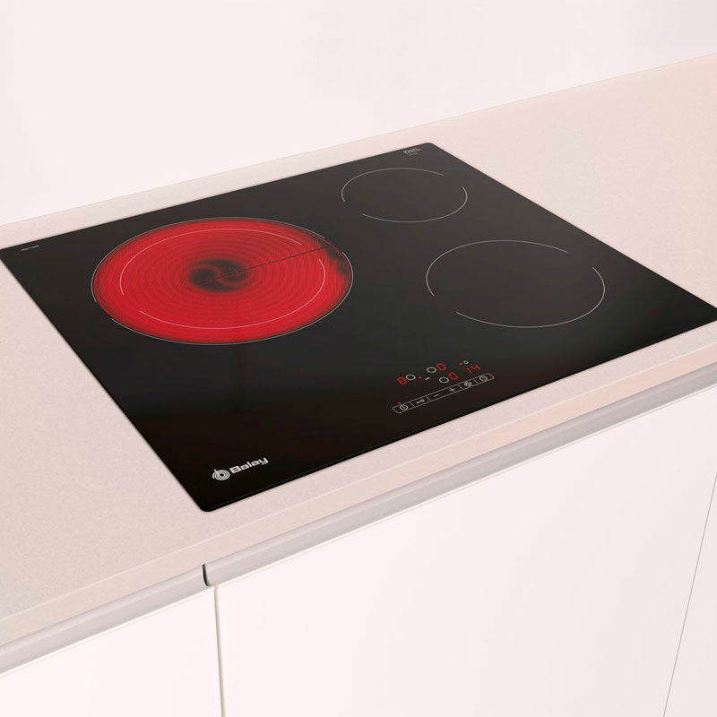 Placa vitrocerámica 60 cm Balay 3EB715ER – Zona flexible 21/28 cm, control táctil frontal, temporizador por zona