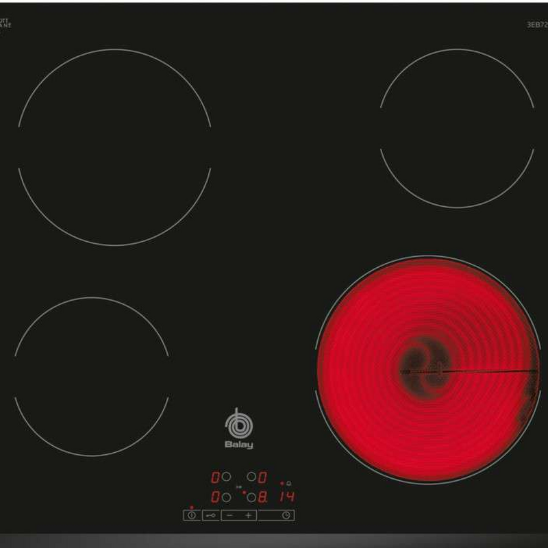 Placa vitrocerámica Balay 3EB720LR – 4 zonas, táctil, 6600 W