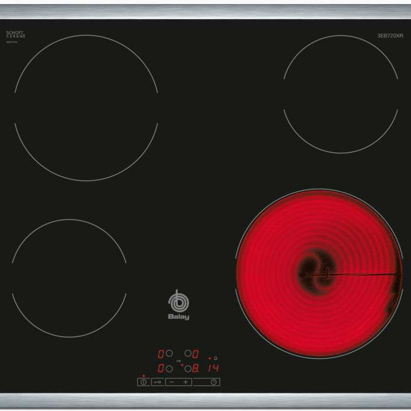 Placa vitrocerámica Balay 3EB720XR – 4 zonas, 6600 W, control táctil