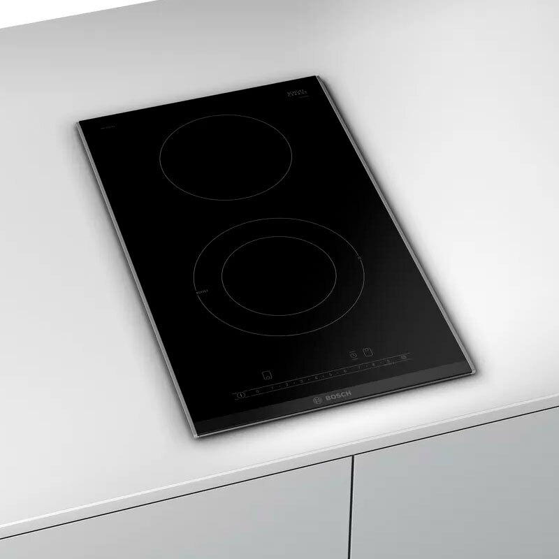 Placa vitrocerámica Bosch PKF375FP2E – 30 cm, 3.500 W, Control táctil