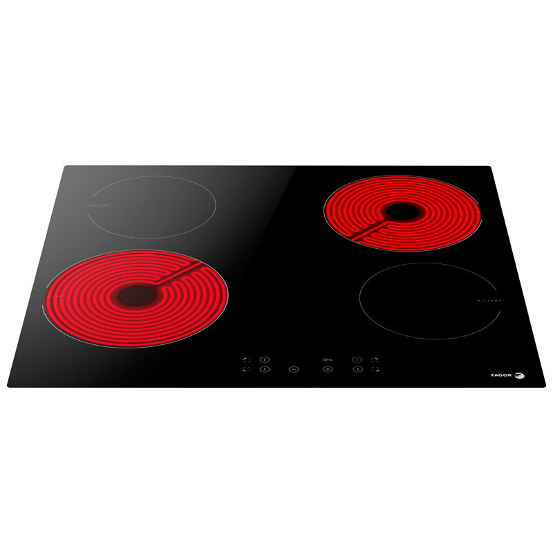Placa vitrocerámica Fagor 3VFT-40AC – 60 cm, 4 zonas, mandos táctiles
