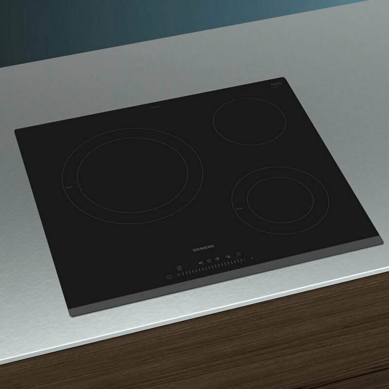 Placa vitrocerámica Siemens ET631FKP8E – Zona doble 28 cm, Control touchSlider, PowerBoost