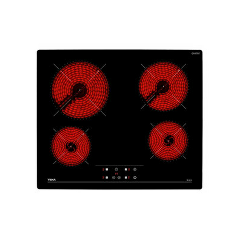 Vitrocerámica Teka TB 6415 – 4 zonas High Light, 6.300 W, control táctil
