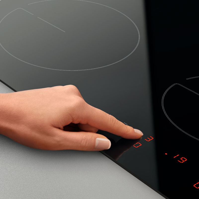 Placa vitrocerámica Zanussi ZHRN639K – 59 cm, 3 zonas (27 cm triple), Control táctil