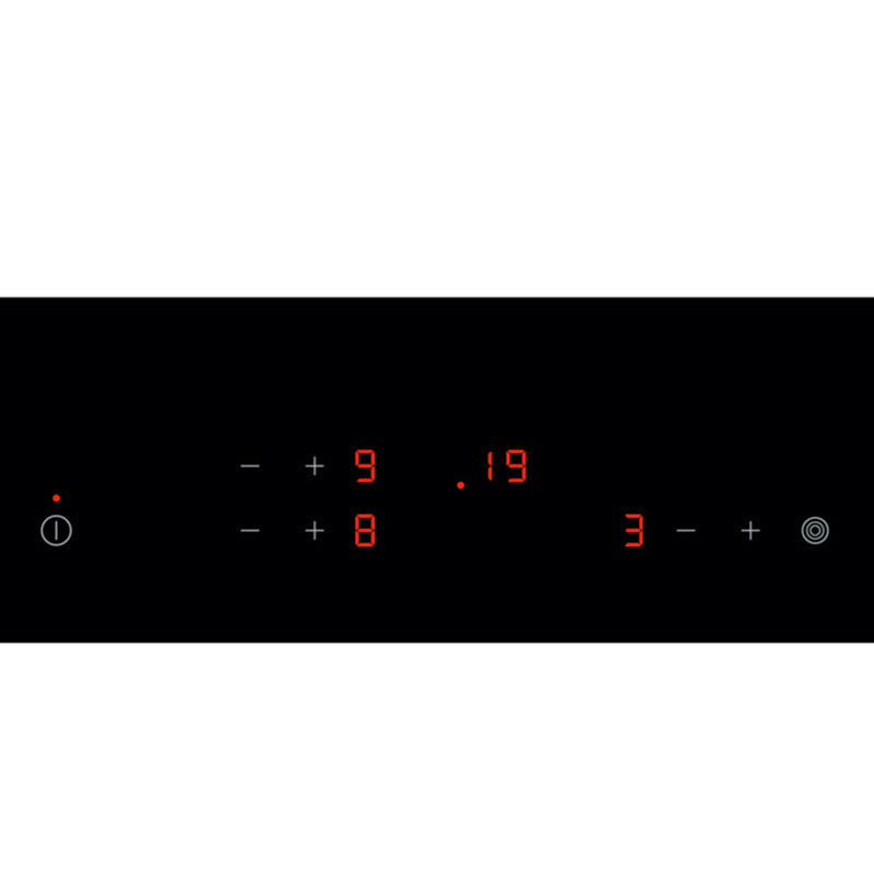 Placa vitrocerámica Zanussi ZHRN639K – 59 cm, 3 zonas (27 cm triple), Control táctil