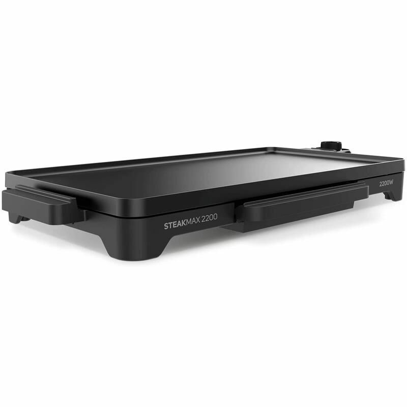Plancha de asar eléctrica Taurus STEAKMAX 2200 – 2200 W, 49x27 cm, antiadherente sin PFOA