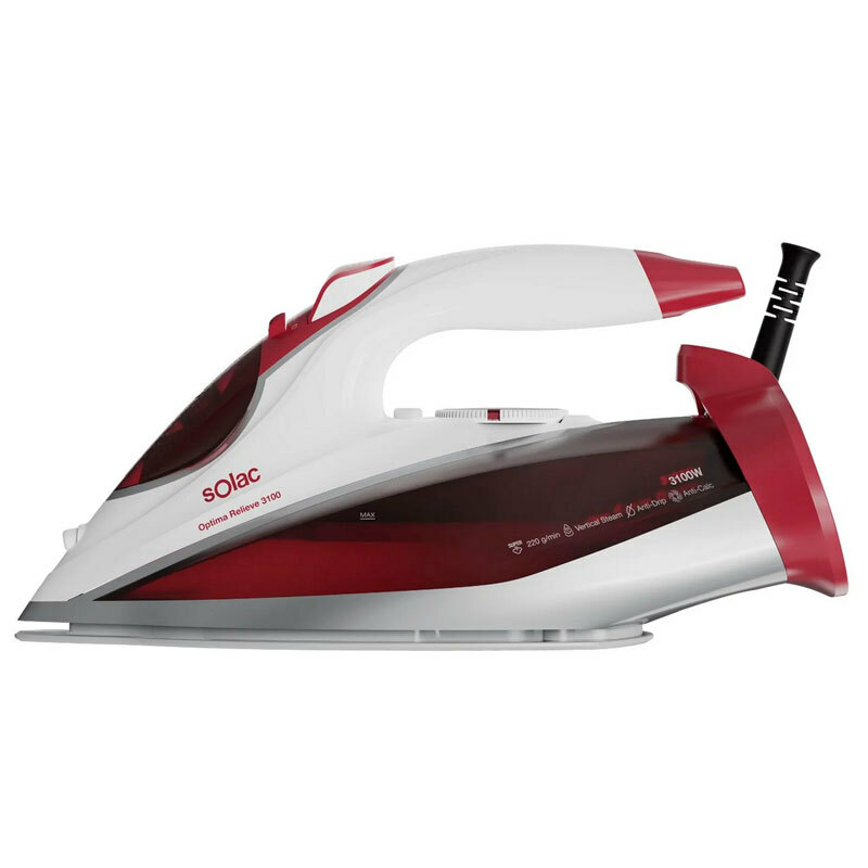 Plancha de vapor Solac PV2040 – 3100 W, suela cerámica, golpe 220 g/min