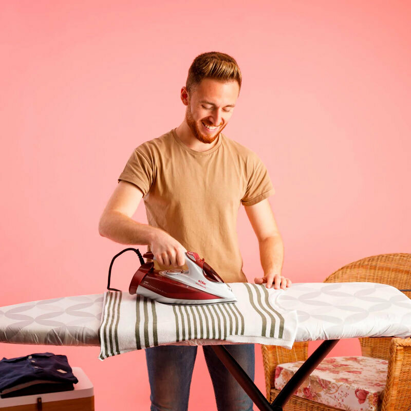 Plancha de vapor Solac PV2040 – 3100 W, suela cerámica, golpe 220 g/min