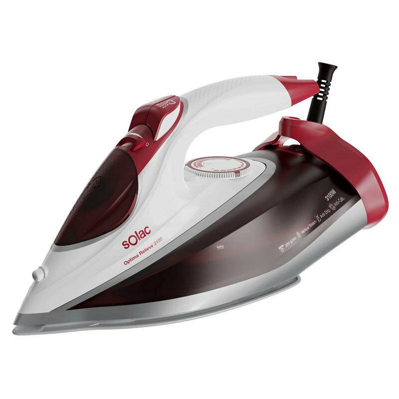 Plancha de vapor Solac PV2040 – 3100 W, suela cerámica, golpe 220 g/min