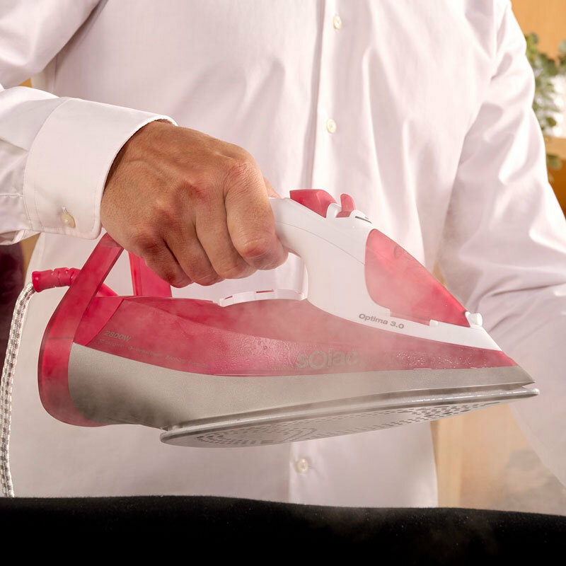 Plancha de vapor Solac PV2029 – 2800 W, suela cerámica, golpe 180 g/min