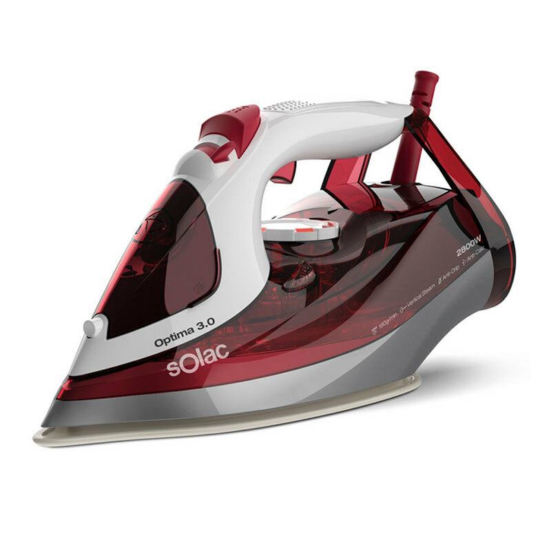 Plancha de vapor Solac PV2029 – 2800 W, suela cerámica, golpe 180 g/min