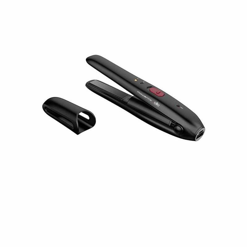 Plancha de pelo inalámbrica Rowenta SF1312F0 – Batería 25 min, Placas cerámica flotantes, Uso con/sin cable